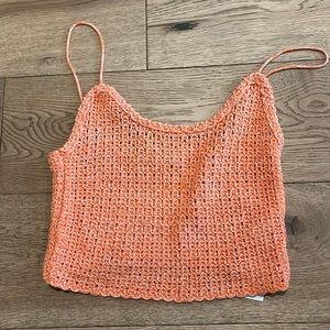 Zara Orange Knit Sweater